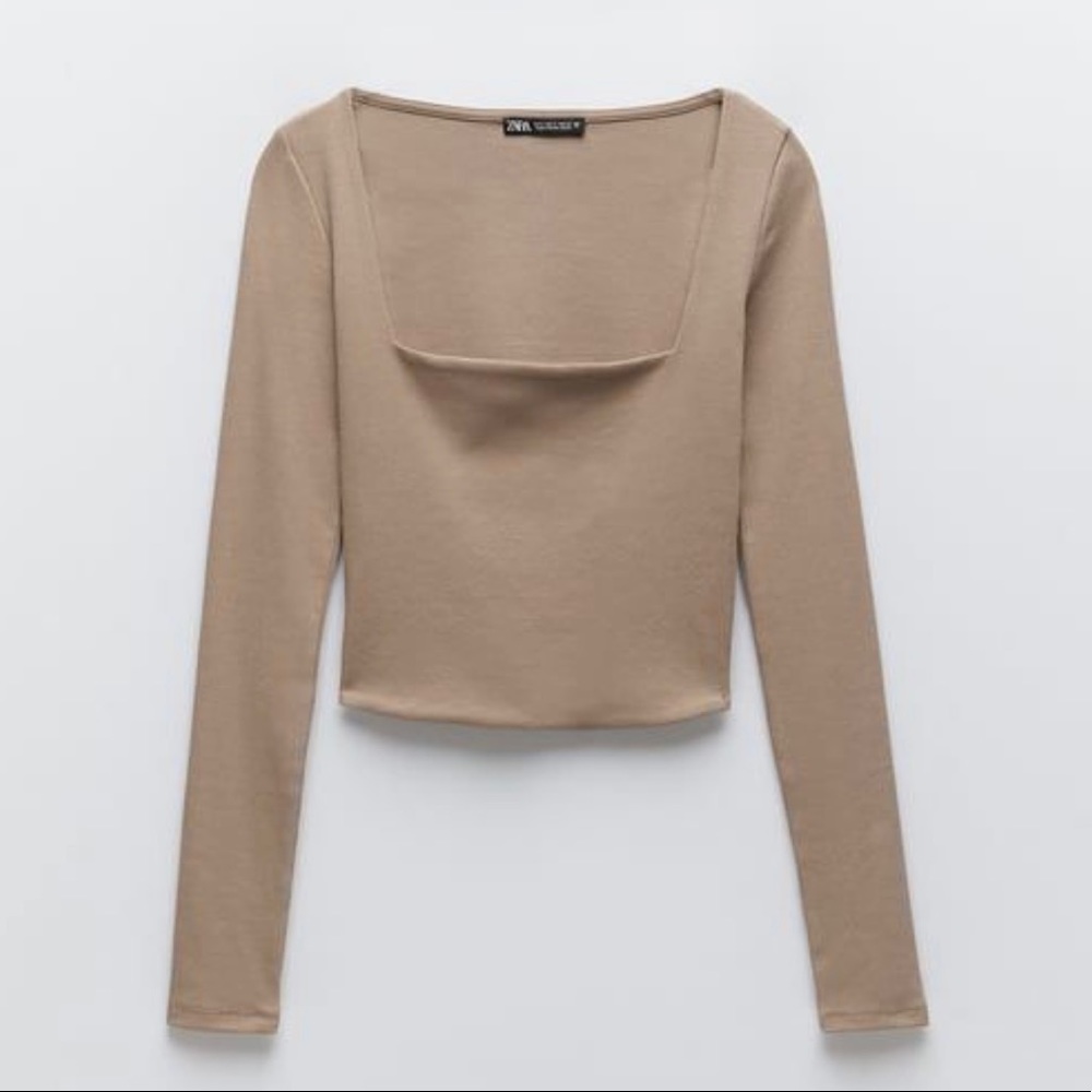 Sqaure Neck Long Sleeve